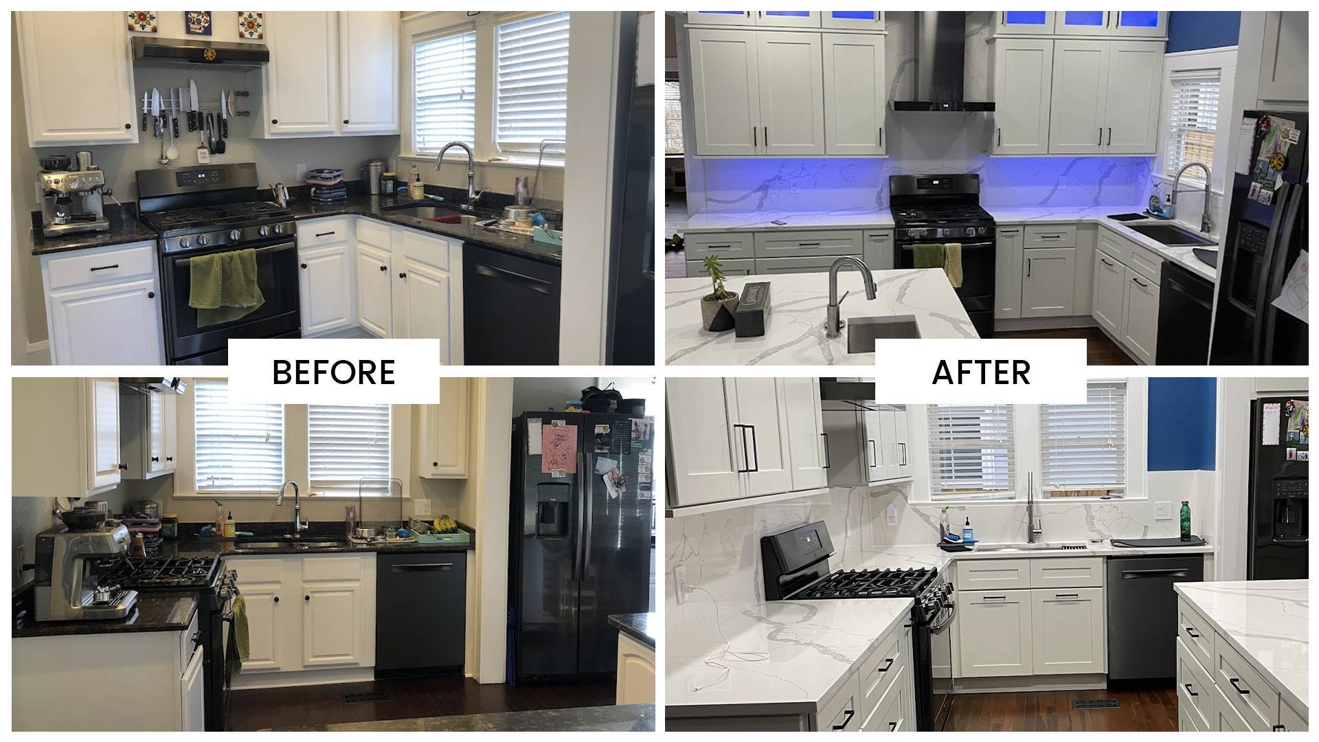 Before After 2 Kitchens