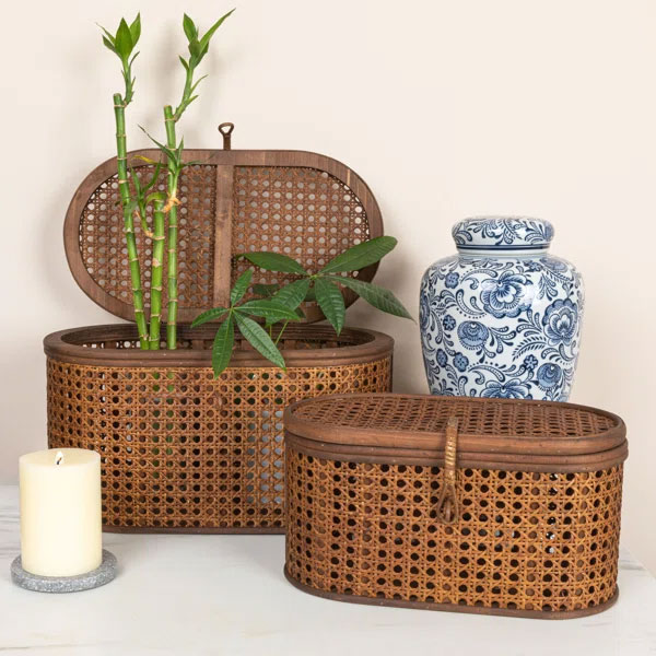 Birch Lane Edelie Rattan Bin