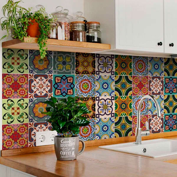 Vinyl Peel and Stick Field Tile Set of 24