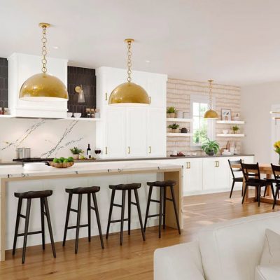 What are the 6 types of kitchen layouts?