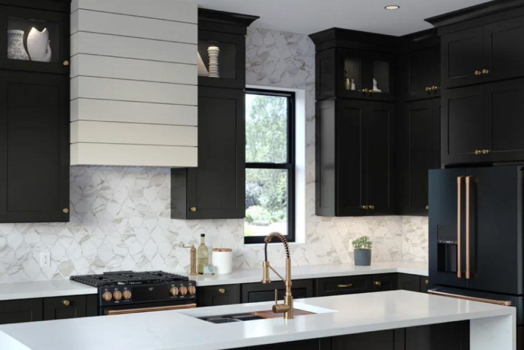 waypoint black cabinets