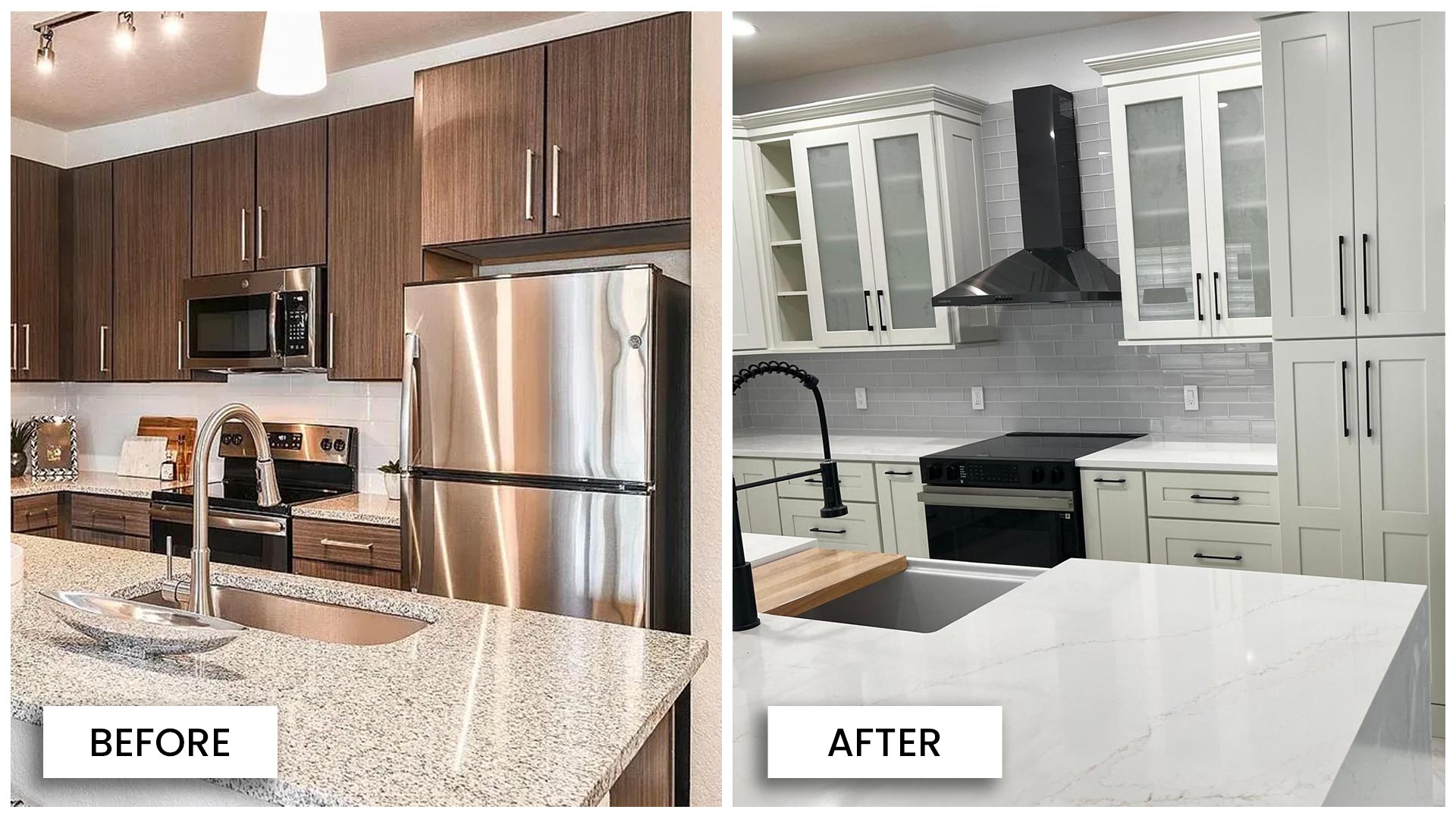 Goldenrod project before & after