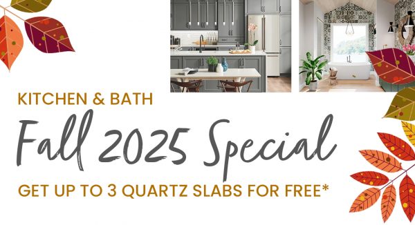 Fall 2025 Special Receive up to 3 FREE RUBIKSTONE quartz slabs
