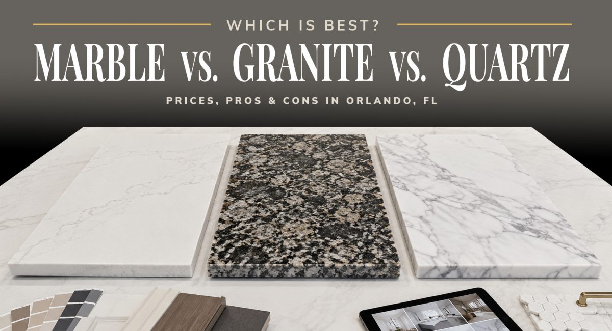 Marble vs Granite vs Quartz
