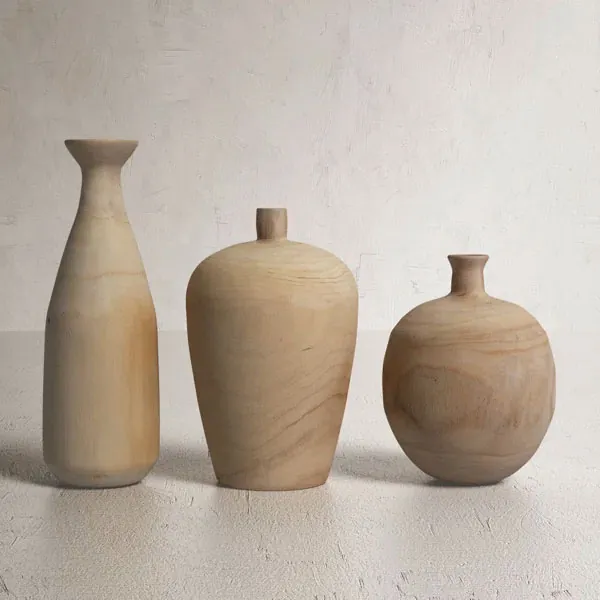 Cossio Solid Wood Table Vase