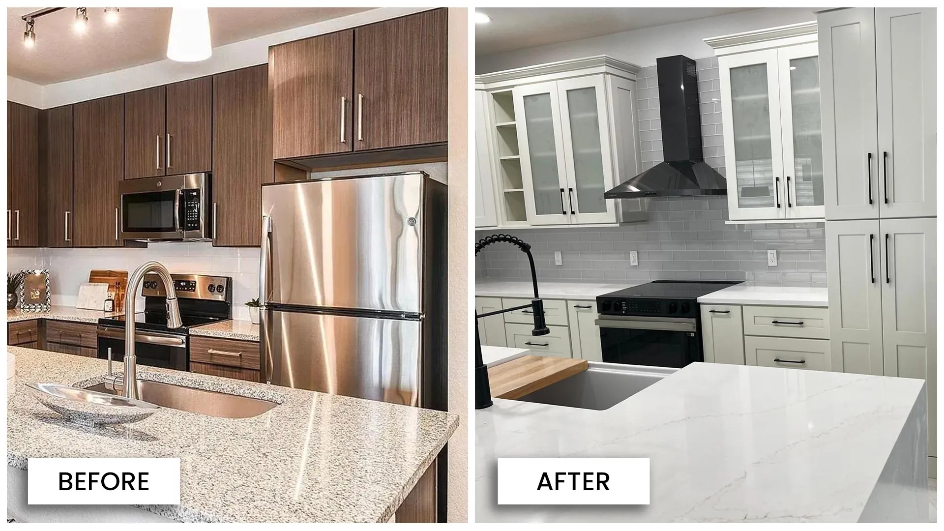 Goldenrod project before & after