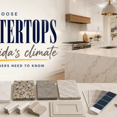 How to Choose Countertops for Florida’s Climate: What Homeowners Need to Know First